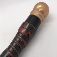 UNTESTED Magiquest Wand Brown Red with Flame Accent