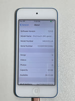 iPod Touch A1574 Blue 32 GB + Power Cord * FULLY TESTED SEE DESCRIPTION *