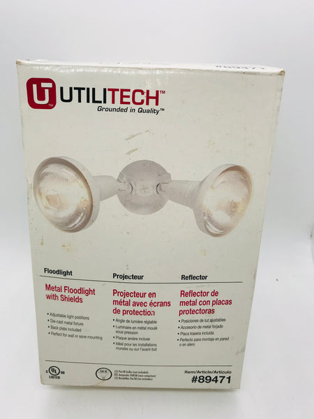 New Utilitech White Metal Floodlight #89471