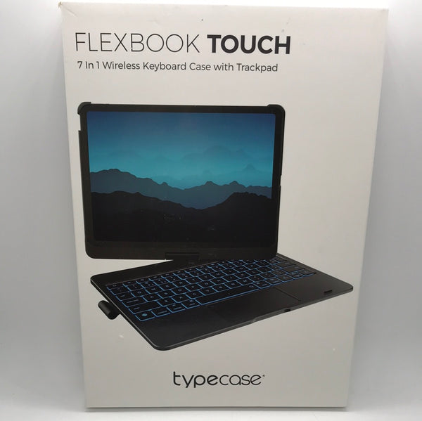 NEW! Flexbook Touch 7 in 1 Wireless Keyboard Case with Trackpad for iPad air 4th/5th gen Purple