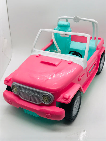 Barbie Jeep Pink Shows Wear