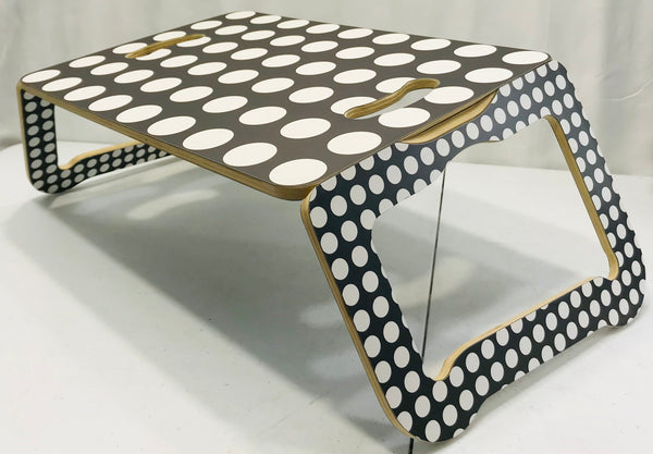 Ikea Brada Black & White Polka-Dot Lap Desk