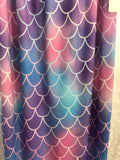 Pink & Purple (LT STAINING) Tie-Dye Mermaid Tail Girls S