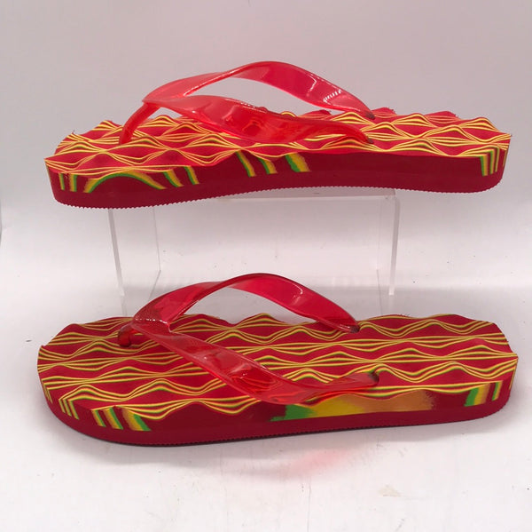 Multicolor Flip Flops Ladies 7/7.5