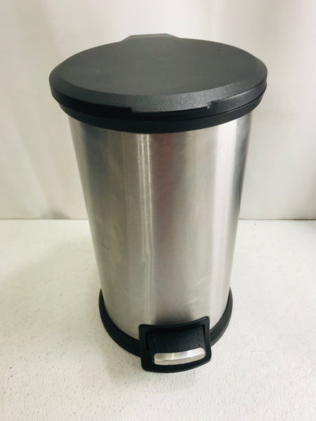 Step Trashcan 3 Gallin Stainless Steel/Black LOCAL PICK UP