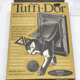 NEW! Tuffi Door Small Animal Pet Door Brown