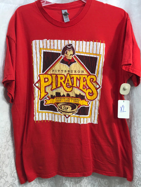 Pittsburg Pirates Graphic Tee Red Adult XL