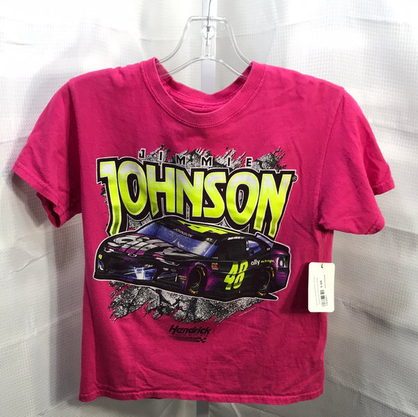 Hendrick Motorsports Pink Jimmie Johnson Shirt Girls Youth Small