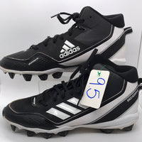 Adidas Black and White Icon Cleats Mens 9.5