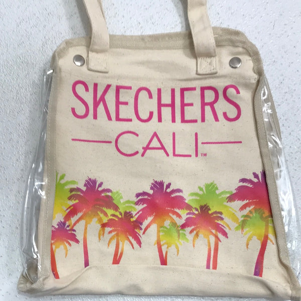 Skechers Cali Shoe Tote Bag Holds 2 Pair of Shoes Floral Canvas