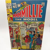 Comic Book: MARVEL COMICS 1968 The New Millie The Model 4 Book Set #156, 165, 167, 175  WORN