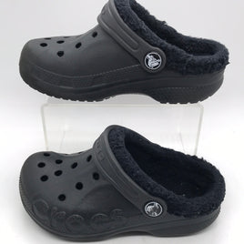 Crocs Black Fleece Lined Shoes Youth 10 / 11C