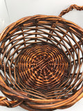 Round Woven Basket w/ Handles 13" x 6"