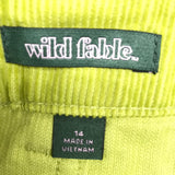 Wild Fable Green Curduroy Skirt Ladies 14