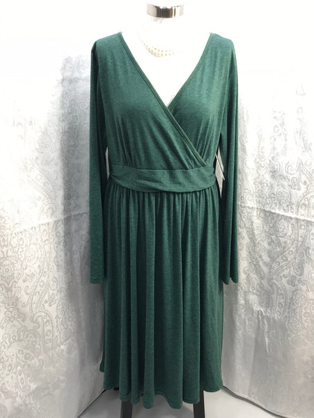 Tickled Teal Green Dress Ladies XL