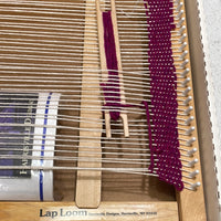 Lap Loom 14.5"x18" Includes: Instruction Booklet, 7 Colors, 1 Plastic Needle, Shed Stick, Stick Shuttle