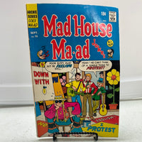 Comic Book Archie Series: 1969 Mad House Ma-ad #70 WORN
