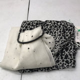 Summer Scarf Black / White Spotted
