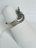 Sterling Silver Ring 925 Egyption Eye Pinky or Child SIZE 4