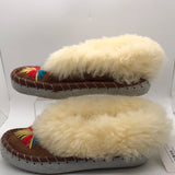 Brown Moccasin Slip Ons Size 8