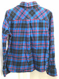 True Craft Blue Plaid Button Up Shirt Boys 7