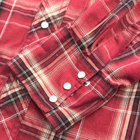 Wrangler Western Fashion Red Plaid Snap Shirt Mens XL