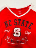 Grahic Tee (Lt Wear) NC State Wolfpack Red / White 1/2 Sleeve Shirt Juniors M