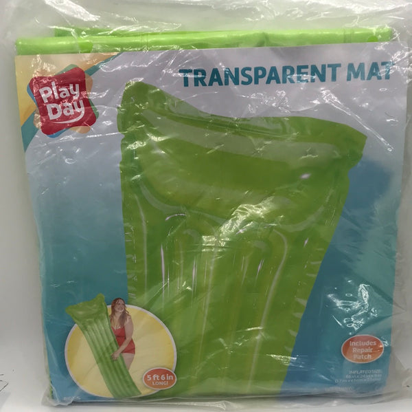 NEW! Play Day Transparent Pool Lounge Mat Green
