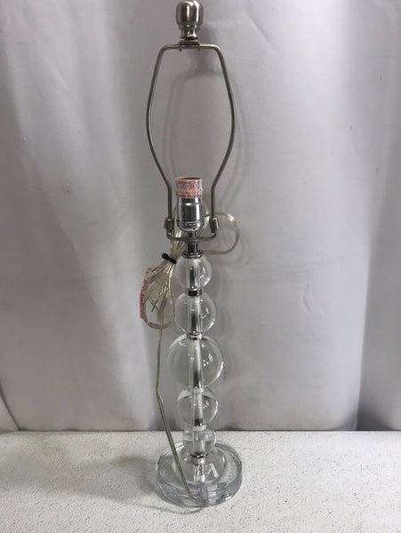 TESTED Clear Glass Bubbles Table Lamp 25"