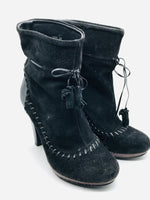 Scholl (Lt Wear) Black High Heel Ankle Boot Ladies 37 6.5