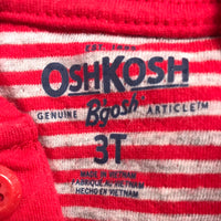 OshKosh Red Hooded Shirt Boys 3T
