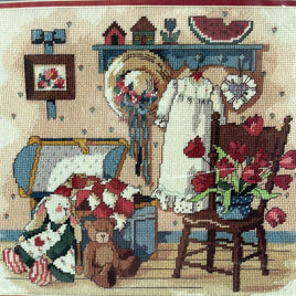 NEW! Cross Stitch Kit: From the HEart "Room Full of Memories" 14" x 12"