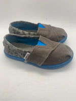 Toms Brown / Gray Camo Velcro Slip On Shoes