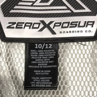 ZeroXposur Purple & Black Coat W/ Hood Girls 10/12