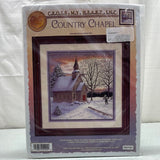 NEW! Cross Stitch Kit: Cross My Heart "Country Chapel" 12" x 12"
