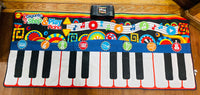 TESTED Gigantic Step & Play Floor Piano Pad Colorful Lots of Tunes!