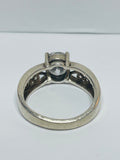 Sterling Silver RING 925 Korea Beautiful Scroll Wide Band SIZE 6.5
