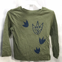 Old Navy Green Blue Dino Prints Shirt Boys 3T
