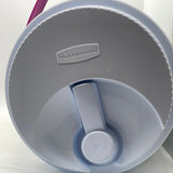 Rubbermaid #1591 Personal Drink Cooler Half Gallon Teal White Purple