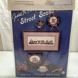NEW! Cross Stitch Kit: Bette Ashley Designs "Street Scene" 3.5" x 13.75"