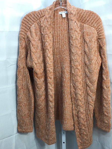 Nine West Orange Shimmer Knitted Sweater Ladies M
