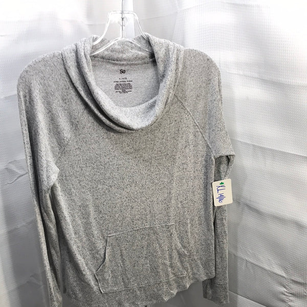 So Grey Long Sleeve Shirt Girls XL 14/16