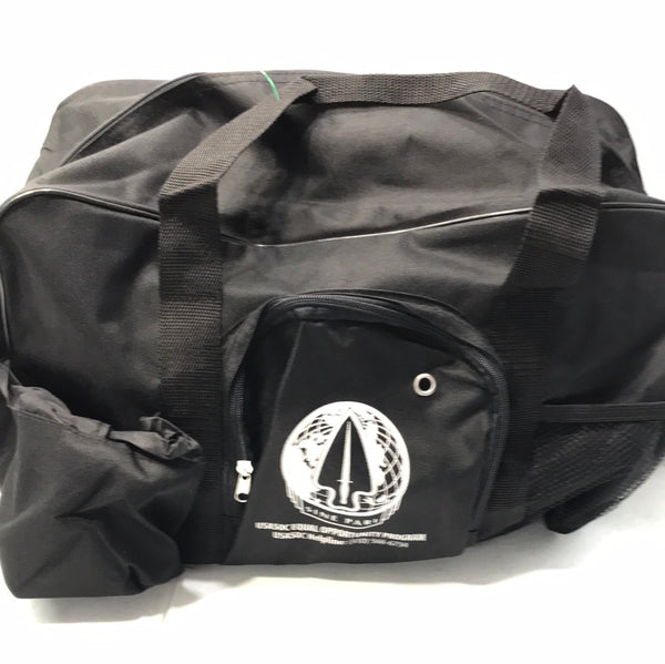 USASOC Black Duffel Bag  18X10X10