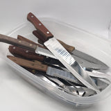 23 PC Knife Set Wooden Handles Stainless Steel Blades Random Sizes/Uses