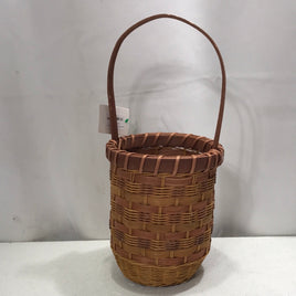 Small Wicker Basket With Handle 17" LT WEAR ON HANDLE