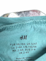 H&M Teal Long Sleeve Shirt Boys 3/4T