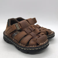 ThomMcan Brown Leather Sandals Boys 7