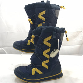 Lands End Blue & Yellow Snow Squall Boots Boys 6