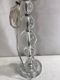 TESTED Clear Glass Bubbles Table Lamp 25"