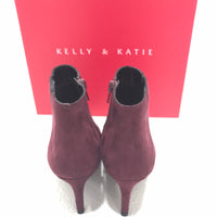 NEW! Kelly & Katie Wine High Heel Ankle Boots Ladies 7